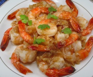 Bangkok garlic shrimps