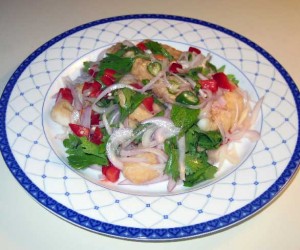Fried Fish salad