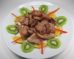 Grilled coconut pork