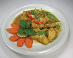 Fish with kari curry powder