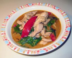 Panang curry chicken